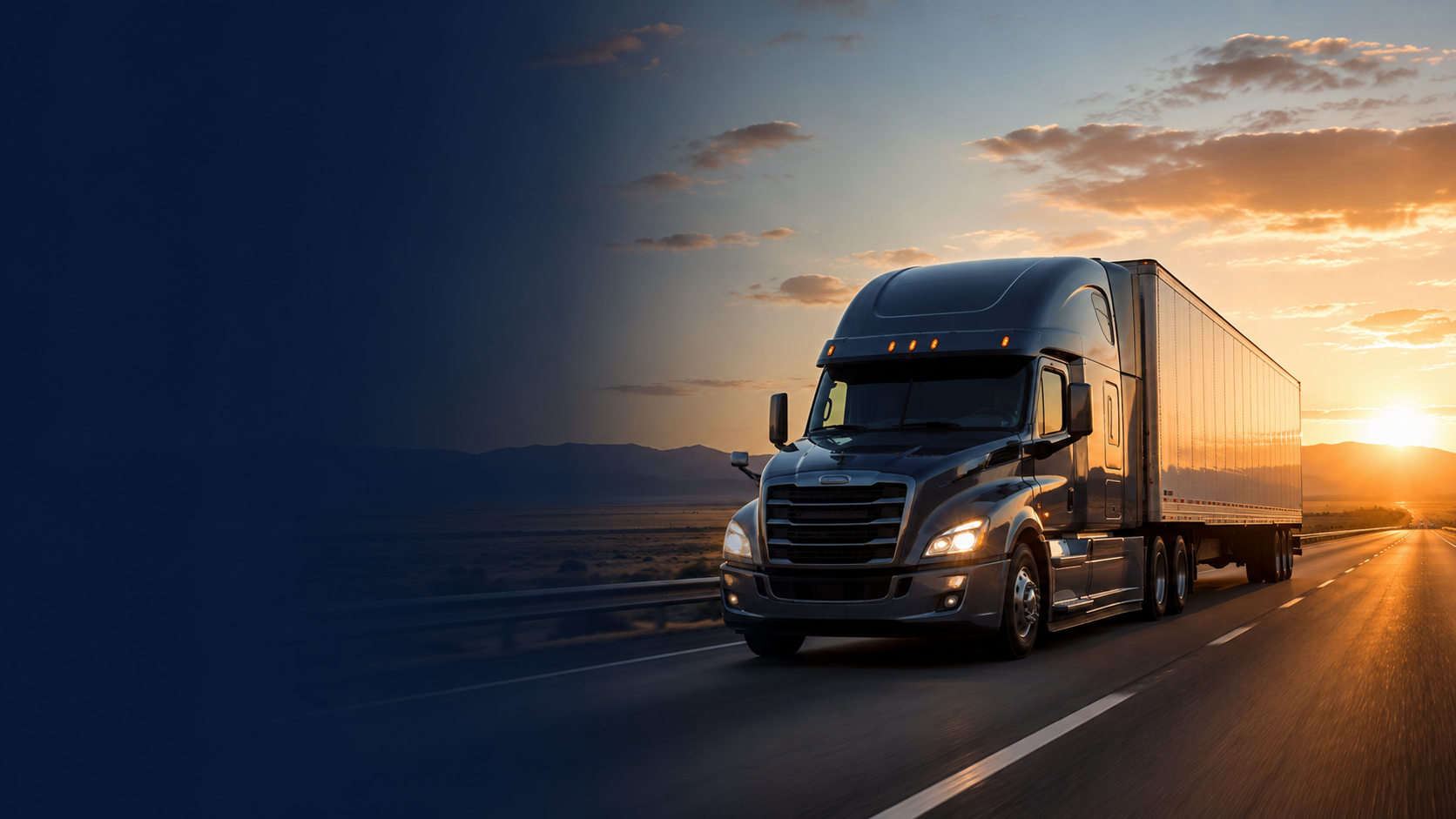 GDG full truckload tractor-trailer on the highway